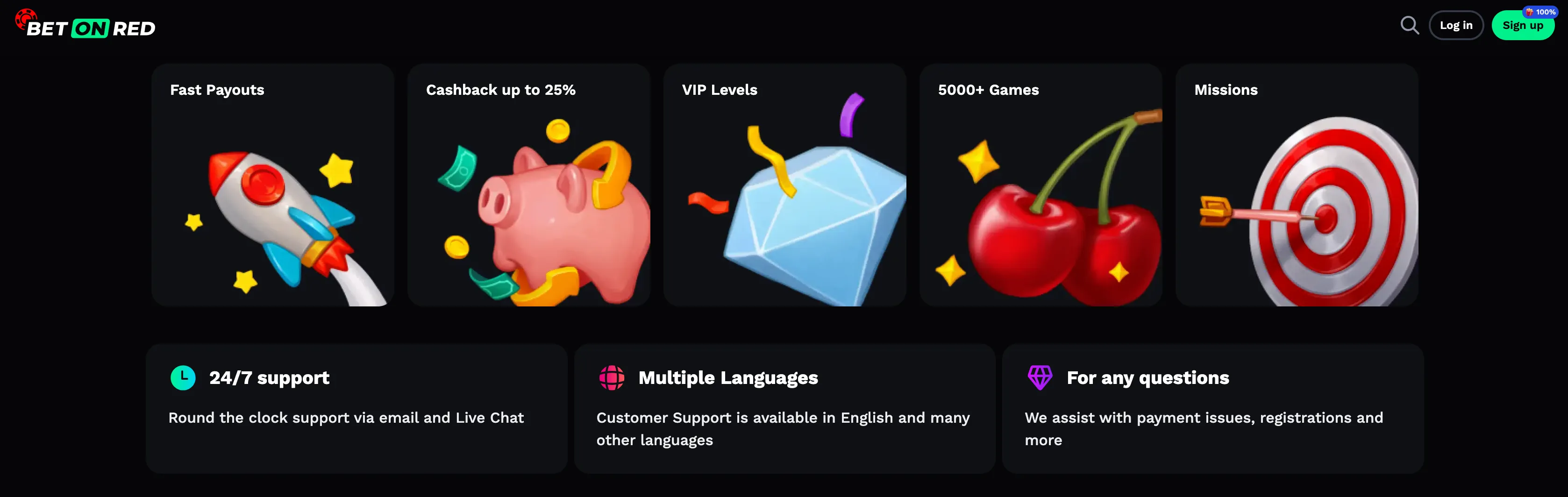 Slots Dispon&iacute;veis no BetOnRed